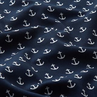 popeline Ancore – blu marino, 