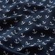 popeline Ancore – blu marino,  thumbnail number 2