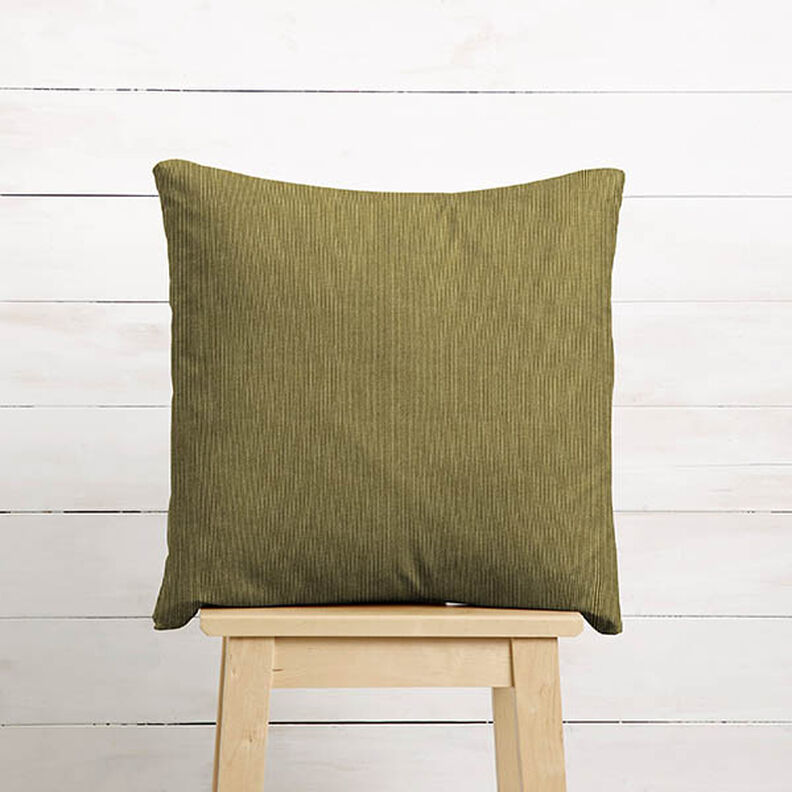 tessuto da tappezzeria velluto a costine – verde oliva chiaro,  image number 7