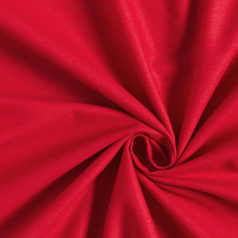 flanella di cotone tinta unita – rosso,  image number 1