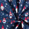 tessuto in cotone popeline Gnomi di Natale – blu marino/rosso,  thumbnail number 3