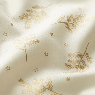 popeline di cotone, abeti – bianco lana, 