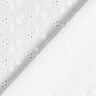 Batista di cotone ricami a giorno fiorellini – bianco,  thumbnail number 4