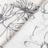 Mix viscosa disegno floreale con lucentezza metallica – bianco/nero,  thumbnail number 5
