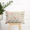 tessuto arredo mezzo panama Fiori di fresia – naturale/color bacca chiaro,  thumbnail number 6