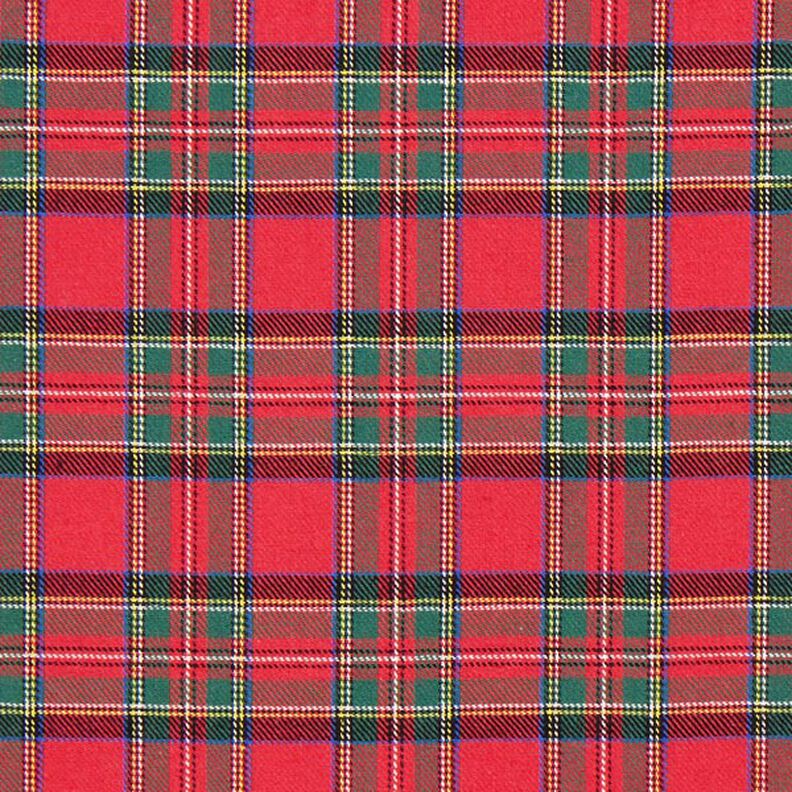 flanella di cotone Quadri scozzesi Glenside – rosso,  image number 1
