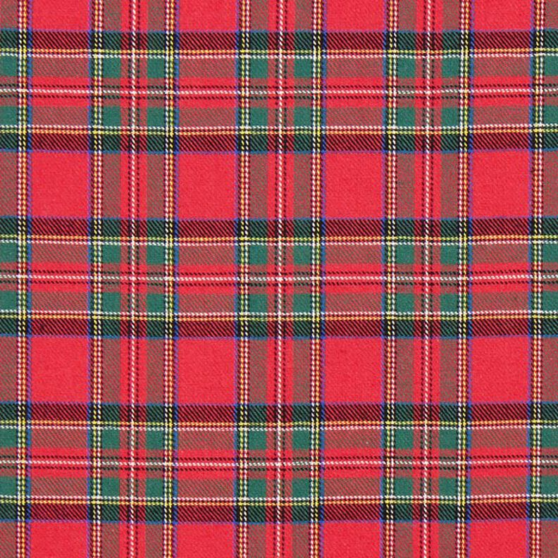 flanella di cotone Quadri scozzesi Glenside – rosso,  image number 1