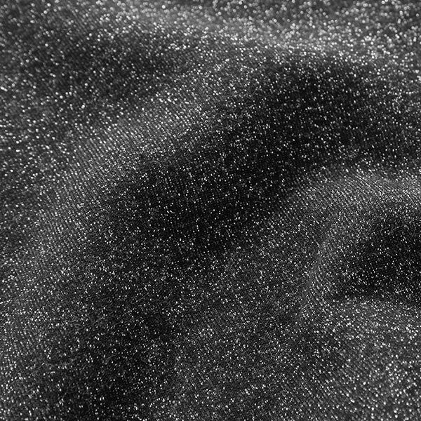 Felpa glitter – nero,  image number 2