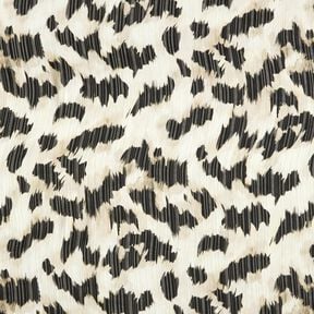 Chiffon a righe e pois devoré – bianco/nero, 
