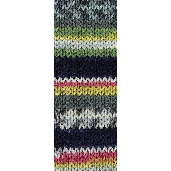 LANDLUST Sockenwolle „Bunte Bänder“, 100g | Lana Grossa – grigio/corallo,  image number 2
