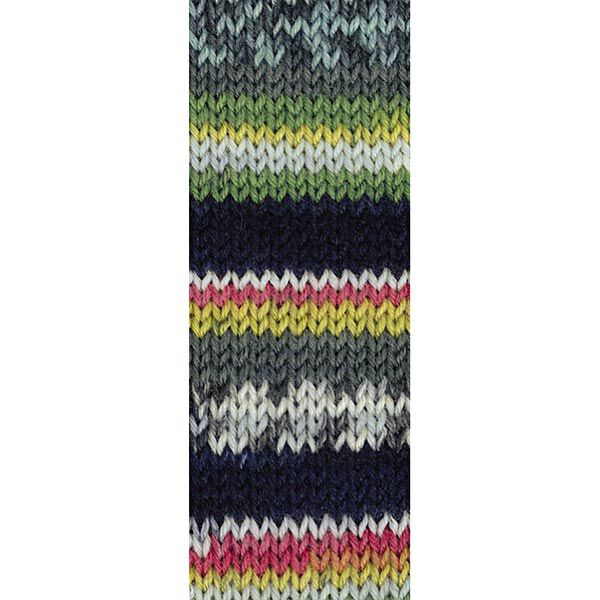 LANDLUST Sockenwolle „Bunte Bänder“, 100g | Lana Grossa – grigio/corallo, image number 2