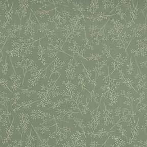 Tessuto arredo mezzo panama rami sottili – verde oliva chiaro, 