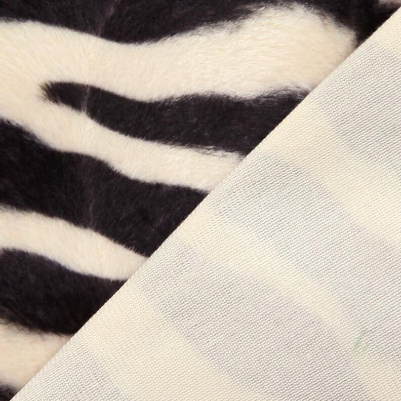 pelliccia sintetica zebra – crema/nero,  image number 3