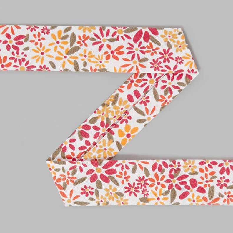 Sbieco floreale (19 mm) 4 – rosso,  image number 1