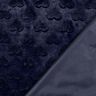 ecopelliccia cuori | Poppy Fabrics – nero-azzurro,  thumbnail number 4