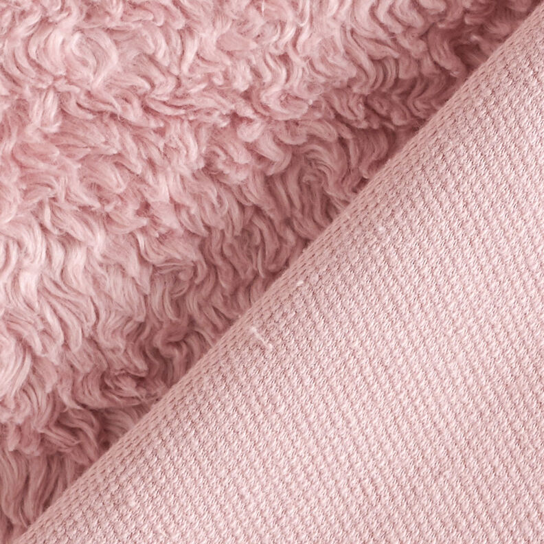 Sherpa Misto cotone tinta unita – rosa anticato, image number 4