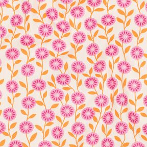 popeline di cotone Fiorellini estivi | Poppy Fabrics – rosa/crema, 