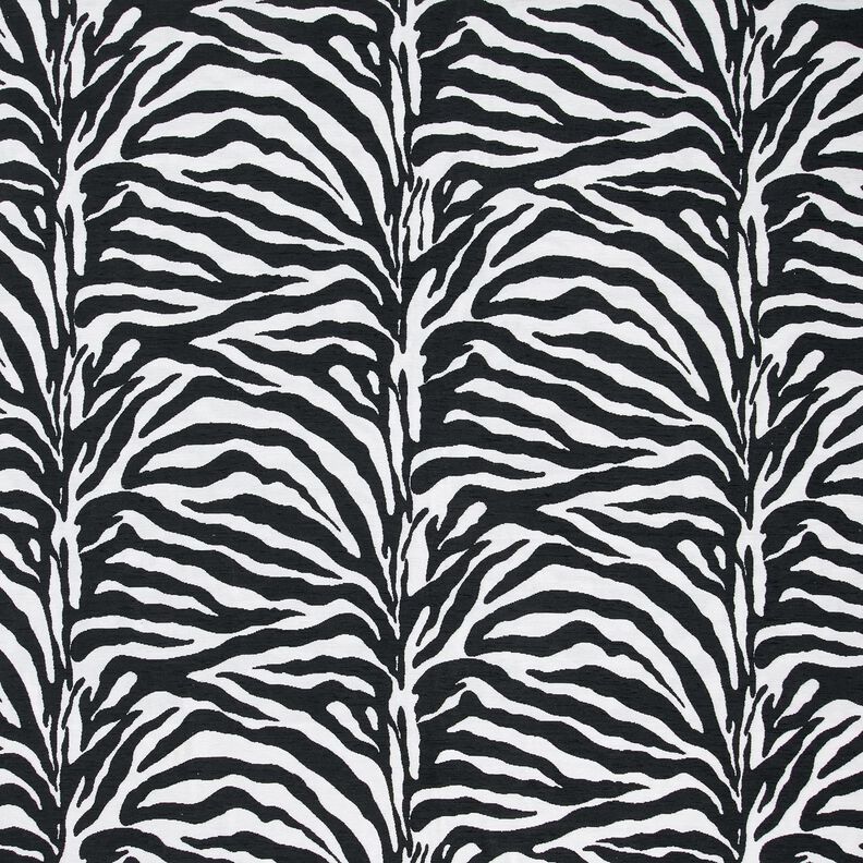 tessuto da tappezzeria Jacquard zebra – bianco/nero, image number 1