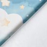 tessuto arredo tessuto spinato in cotone luna e stelle stampa digitale – azzurro,  thumbnail number 4