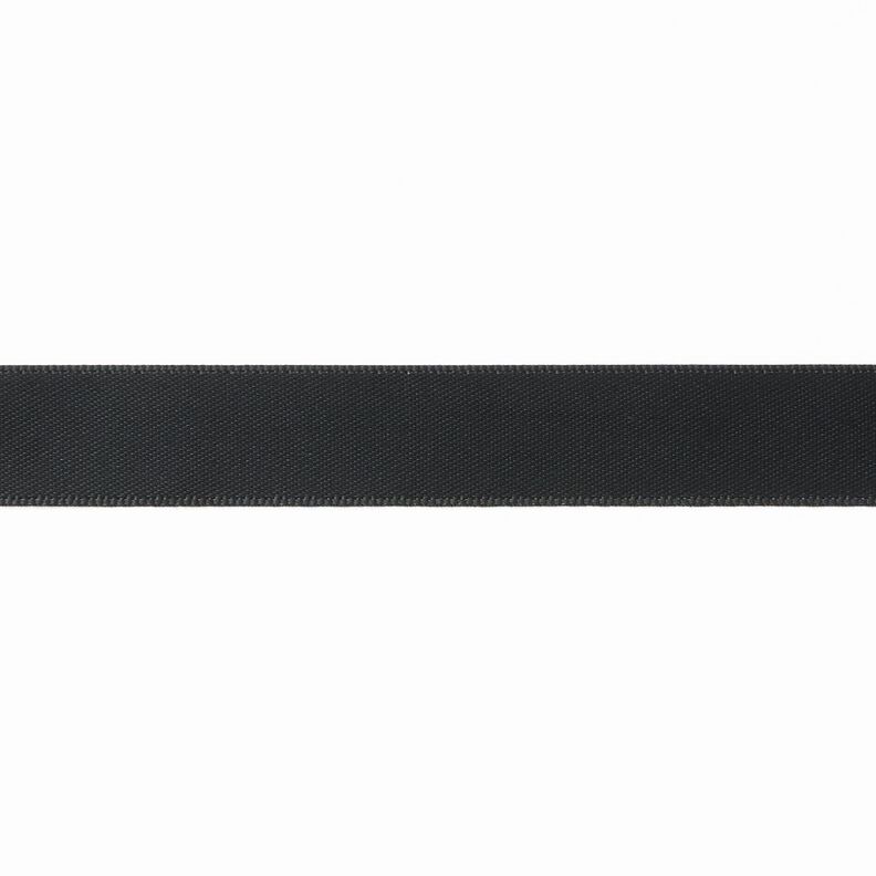 Nastro in satin [15 mm] – nero,  image number 1