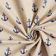 tessuto arredo mezzo panama ancore – blu marino/naturale,  thumbnail number 3