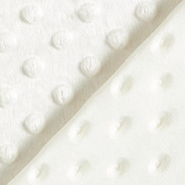 soffice pile punti in rilievo – bianco lana,  image number 4