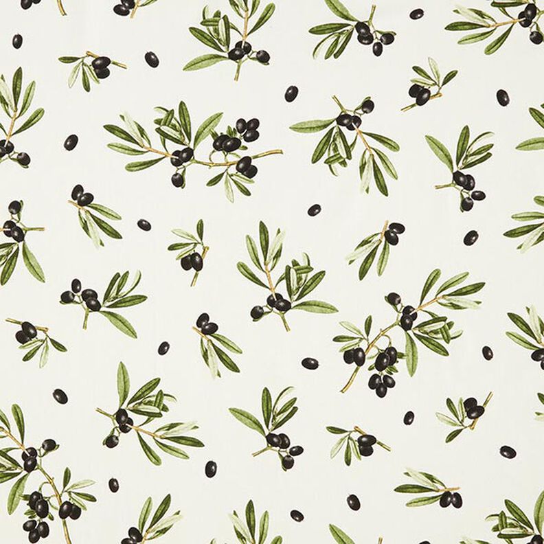 tessuto arredo mezzo panama olive – bianco lana/verde oliva scuro,  image number 1