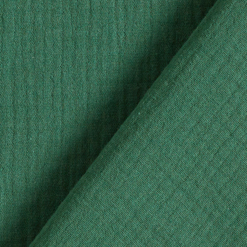 mussolina / tessuto doppio increspato – verde scuro,  image number 4