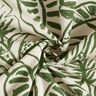 tessuto arredo mezzo panama Monstera dipinta – crema/pino,  thumbnail number 3