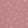 mussolina / tessuto doppio increspato Ramo – rosa antico scuro/bianco,  thumbnail number 1