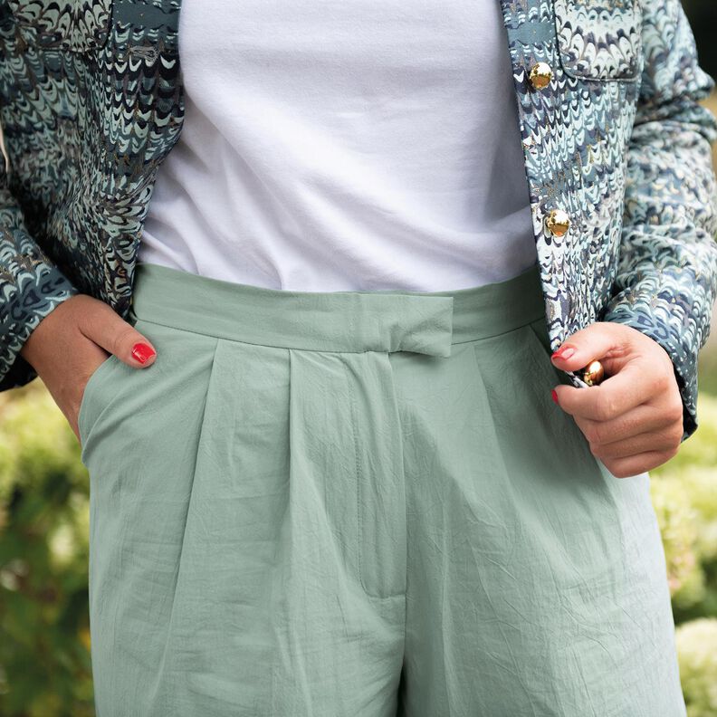 tessuto in cotone Krinkel pre-lavato &ndash; malva,  image number 7