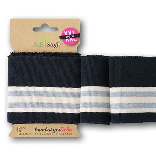 GOTS tessuto in maglia per bordi e polsini CUFF ME COLLEGE [ 140 cm | 7,5 cm ] | Albstoffe, 