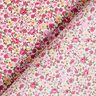 popeline di cotone Millefiori – bianco/rosa,  thumbnail number 4