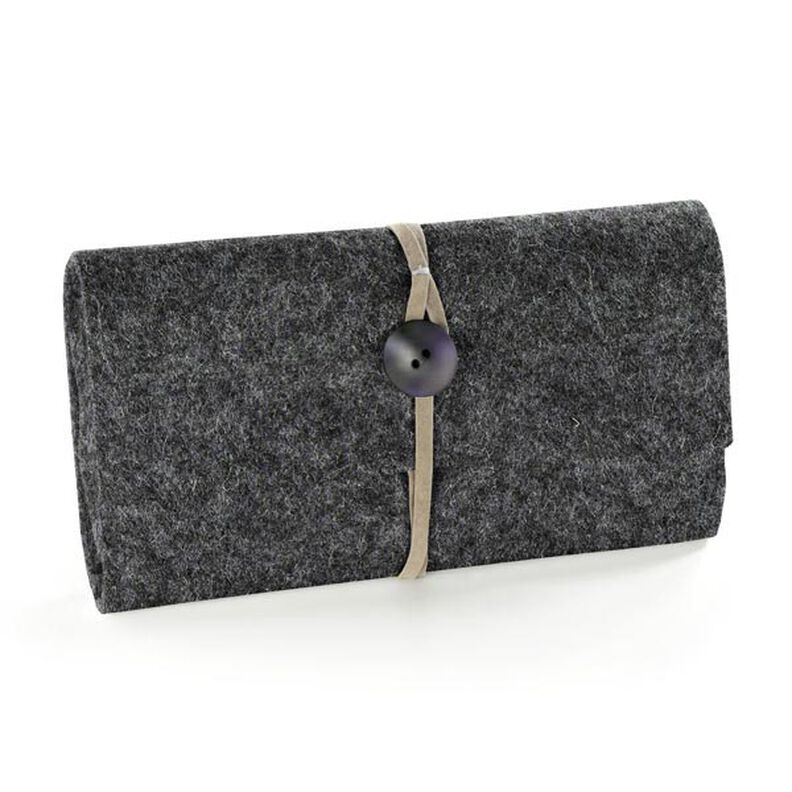 Feltro 90 cm / 1 mm di spessore – grigio,  image number 4