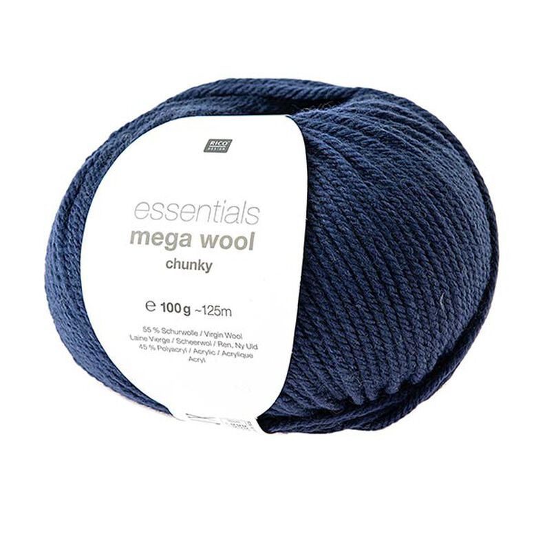 Essentials Mega Wool chunky | Rico Design – blu marino,  image number 1