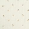 Ricamo floreale in voile increspato – bianco lana/marrone chiaro,  thumbnail number 1