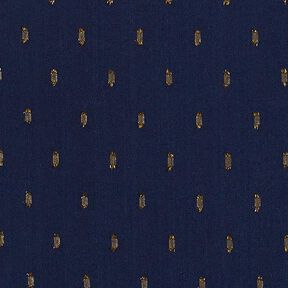 tessuto in viscosa, gocce glitter – blu marino, 