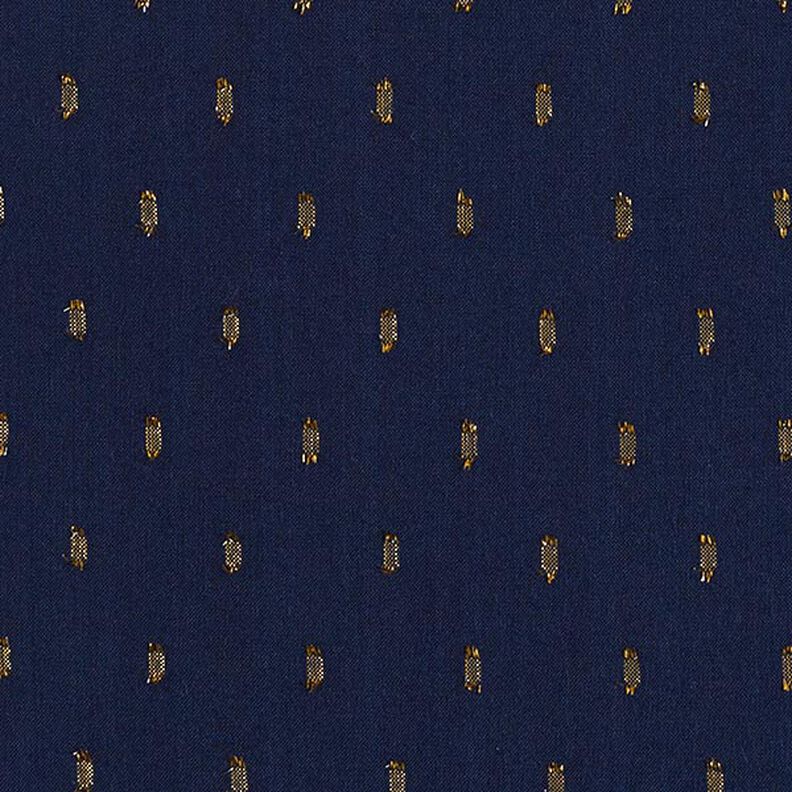 tessuto in viscosa, gocce glitter – blu marino,  image number 1