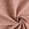 tessuto arredo mezzo panama, cubi 3D – rosso carminio/naturale,  thumbnail number 3