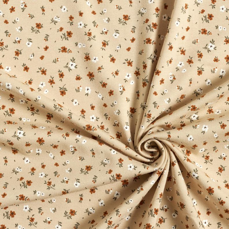 jersey di cotone millefiori &ndash; sabbia,  image number 3
