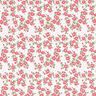 popeline di cotone Mare di boccioli – rosso/bianco,  thumbnail number 1