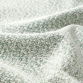 tessuti da esterni Bouclé fine – verde/bianco lana, 