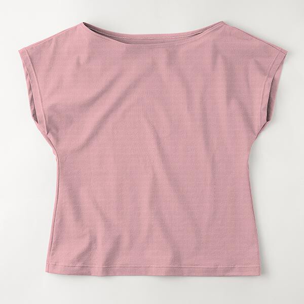 bambù jersey di viscosa tinta unita – rosa anticato, image number 8