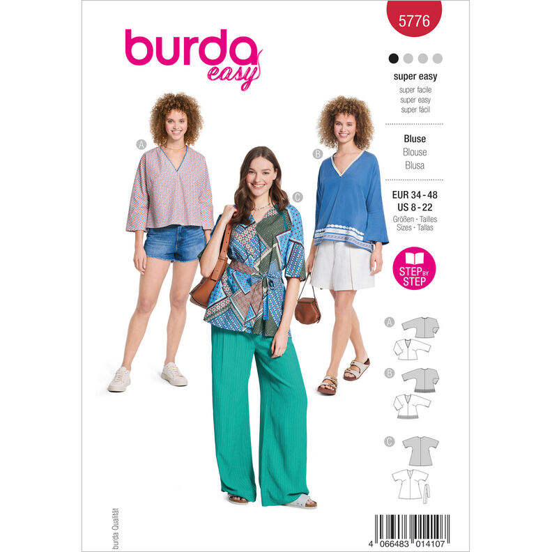 Camicetta | Burda 5776 | 34-48,  image number 1