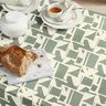 tessuto arredo Jacquard Struttura astratta – canna palustre/bianco lana,  thumbnail number 8