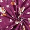 jersey di cotone Volpe con fiori | Glitzerpüppi – uva/arancio pesca,  thumbnail number 3