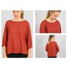 FRAU HOLLY - blusa ampia con fondo manica arricciato, Studio Schnittreif  | XS -  XXL,  thumbnail number 2