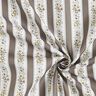 Strisce floreali in popeline di cotone – bianco/cachi,  thumbnail number 3