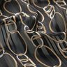 Chiffon gessato glitterato con maglia a catena – nero/bianco,  thumbnail number 2