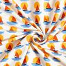 felpa garzata Barche a vela al tramonto – bianco/blu,  thumbnail number 3